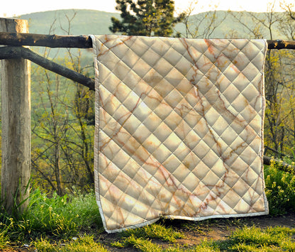 Brown Marble Print Quilt