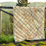 Brown Marble Print Quilt
