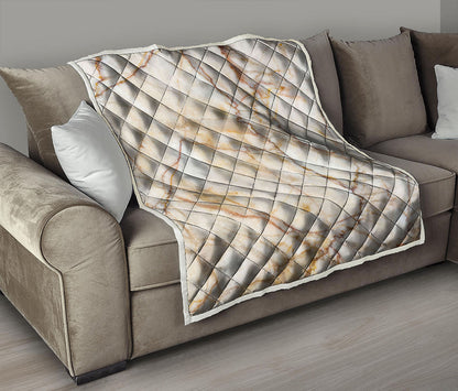 Brown Marble Print Quilt