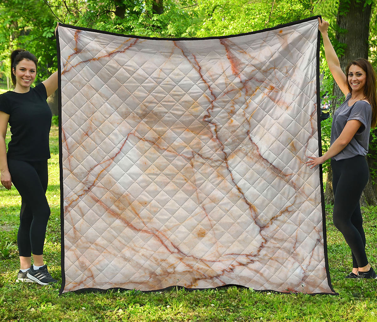 Brown Marble Print Quilt