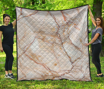 Brown Marble Print Quilt