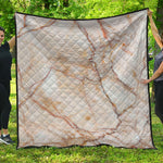 Brown Marble Print Quilt