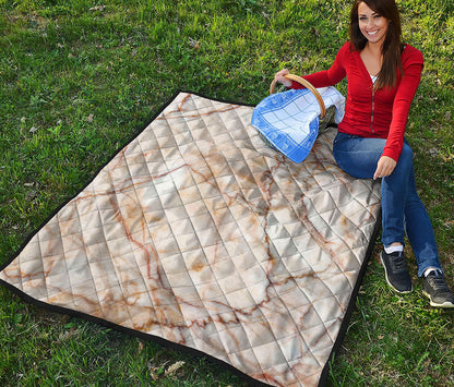 Brown Marble Print Quilt