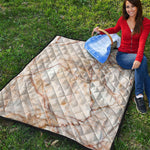 Brown Marble Print Quilt