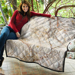 Brown Marble Print Quilt
