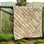 Brown Marble Print Quilt