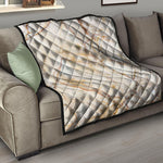 Brown Marble Print Quilt