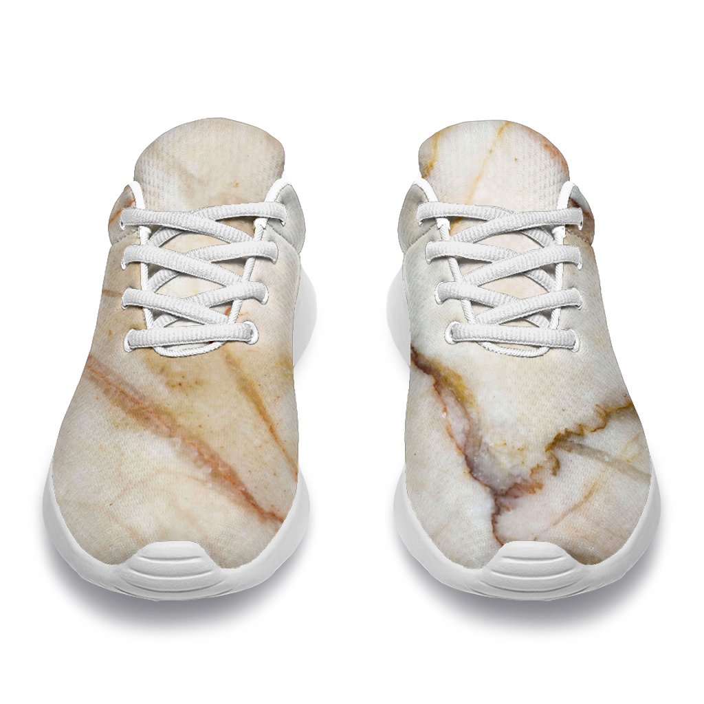 Brown Marble Print Sport Shoes GearFrost