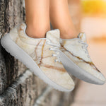 Brown Marble Print Sport Shoes GearFrost