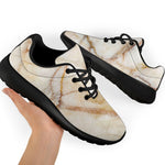 Brown Marble Print Sport Shoes GearFrost