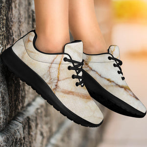 Brown Marble Print Sport Shoes GearFrost