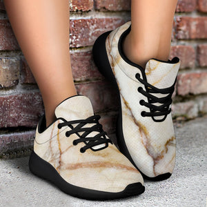 Brown Marble Print Sport Shoes GearFrost