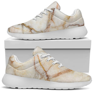 Brown Marble Print Sport Shoes GearFrost