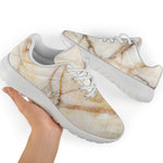 Brown Marble Print Sport Shoes GearFrost