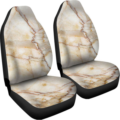 Brown Marble Print Universal Fit Car Seat Covers