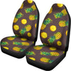 Brown Pineapple Pattern Print Universal Fit Car Seat Covers