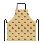 Brown Poop Pattern Print Apron