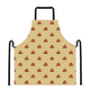 Brown Poop Pattern Print Apron