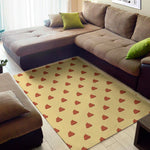 Brown Poop Pattern Print Area Rug