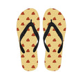Brown Poop Pattern Print Flip Flops