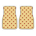Brown Poop Pattern Print Front Car Floor Mats