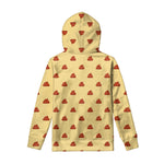 Brown Poop Pattern Print Pullover Hoodie