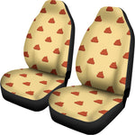 Brown Poop Pattern Print Universal Fit Car Seat Covers