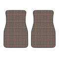 Brown Prince of Wales Check Print Front Car Floor Mats