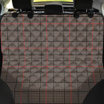 Brown Prince of Wales Check Print Pet Car Back Seat Cover