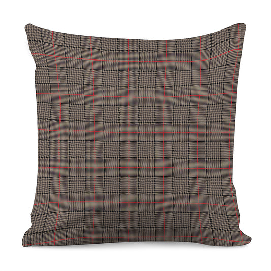 Brown Prince of Wales Check Print Pillow Cover