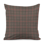 Brown Prince of Wales Check Print Pillow Cover