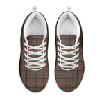 Brown Prince of Wales Check Print White Sneakers