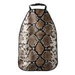 Brown Python Snakeskin Print Car Seat Organizers