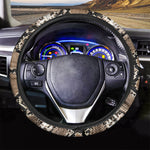 Brown Python Snakeskin Print Car Steering Wheel Cover