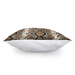Brown Python Snakeskin Print Pillow Cover