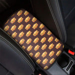 Brown Sandwiches Pattern Print Car Center Console Cover