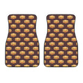Brown Sandwiches Pattern Print Front Car Floor Mats