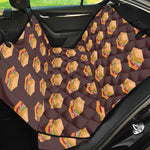 Brown Sandwiches Pattern Print Pet Car Back Seat Cover