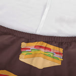 Brown Sandwiches Pattern Print Sofa Cover