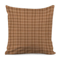 Brown Tattersall Pattern Print Pillow Cover