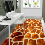 Brown Watercolor Giraffe Pattern Print Area Rug GearFrost