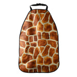Brown Watercolor Giraffe Pattern Print Car Seat Organizers