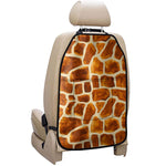 Brown Watercolor Giraffe Pattern Print Car Seat Organizers