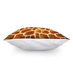 Brown Watercolor Giraffe Pattern Print Pillow Cover