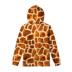 Brown Watercolor Giraffe Pattern Print Pullover Hoodie