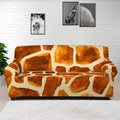 Brown Watercolor Giraffe Pattern Print Sofa Cover