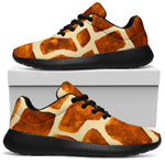 Brown Watercolor Giraffe Pattern Print Sport Shoes GearFrost