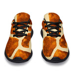 Brown Watercolor Giraffe Pattern Print Sport Shoes GearFrost