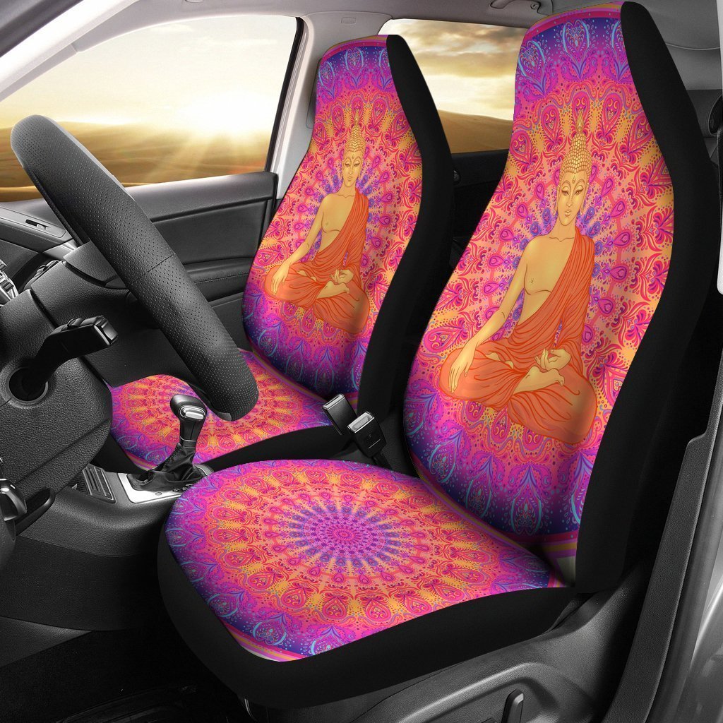 Buddha Mandala Universal Fit Car Seat Covers GearFrost