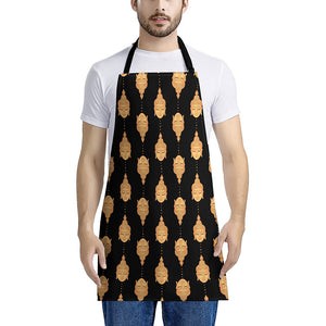 Buddha Pattern Print Apron